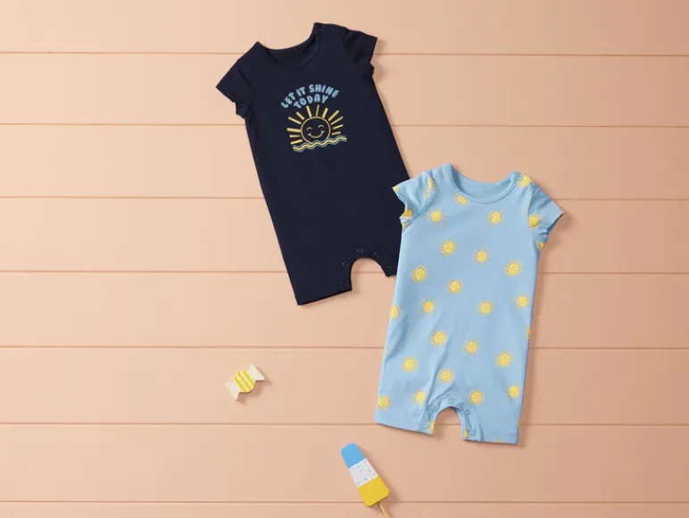2 baby playsuits<lupilu® Sale