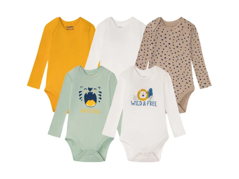 5 babyrompertjes<lupilu® Clearance