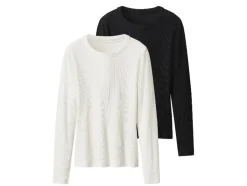 2 Geribde dames shirts<esmara® Outlet