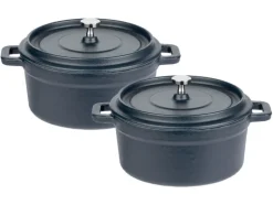 2 gietijzeren mini serveerpannen<GSW Clearance