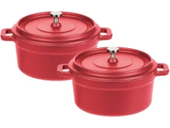 2 gietijzeren mini serveerpannen<GSW Clearance