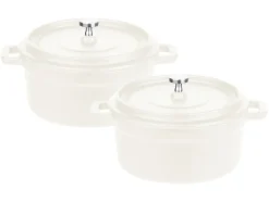 2 gietijzeren mini serveerpannen<GSW Clearance