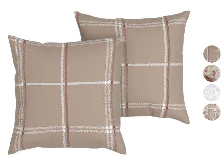 2 Kussenslopen 60 x 50 cm<LIVARNO home Discount