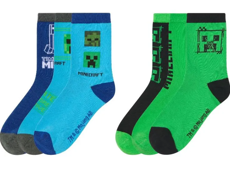 3 paar kinder sokken Minecraft< Best