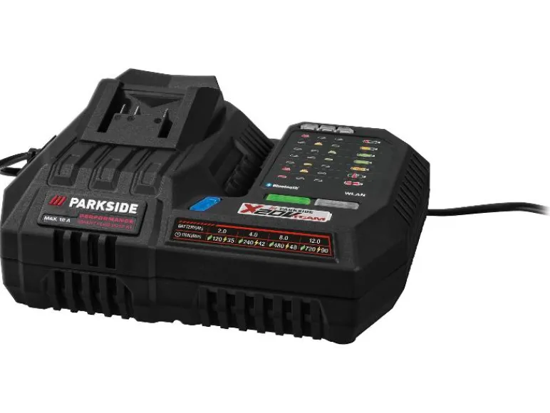 2 Smart accu's 20 V - 4 Ah en smart acculader 20 V - 12 A<PARKSIDE PERFORMANCE® Sale