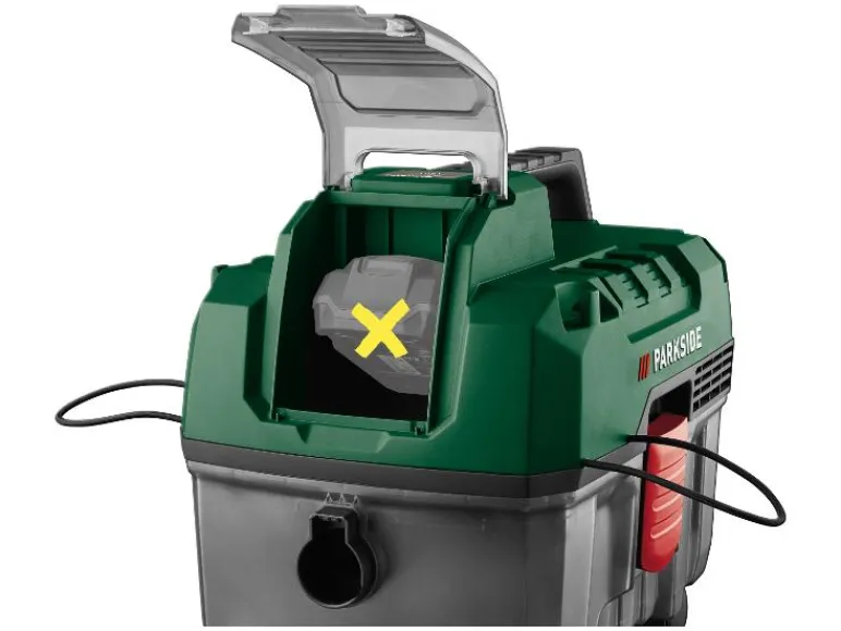 Accu nat en droog stofzuiger 20 V zonder accu en lader<PARKSIDE® Discount