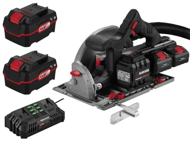 Accu-cirkelzaag 40 V met accu's en lader<PARKSIDE PERFORMANCE® Hot