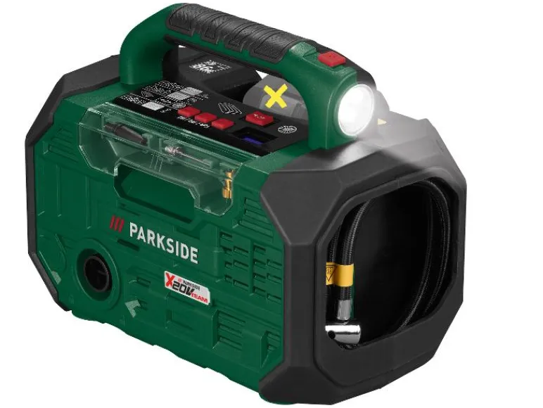 Accu-compressor en -luchtpomp 20 V zonder accu en lader<PARKSIDE® Best