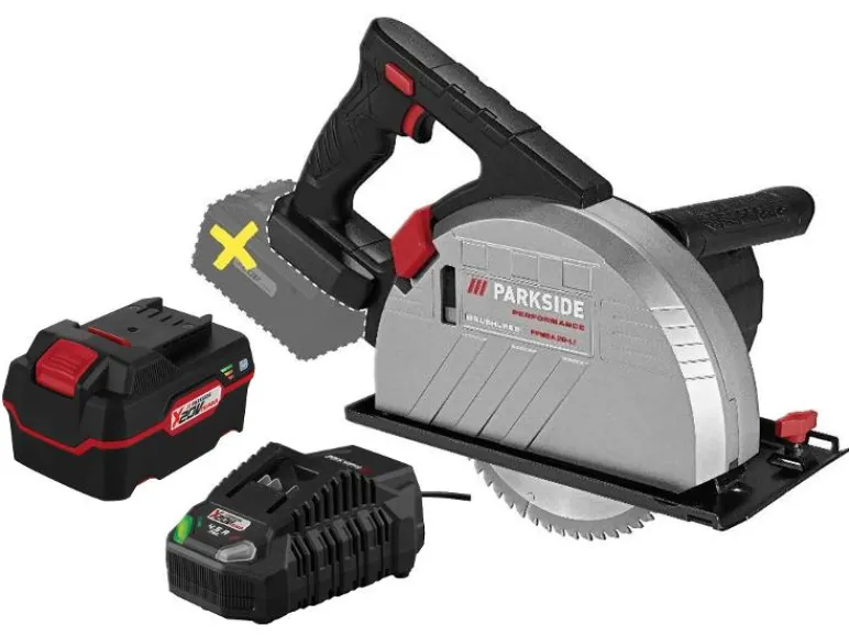 Accu-metaalcirkelzaag 20 V met 4 Ah accu en 4,5 A lader<PARKSIDE PERFORMANCE® Discount