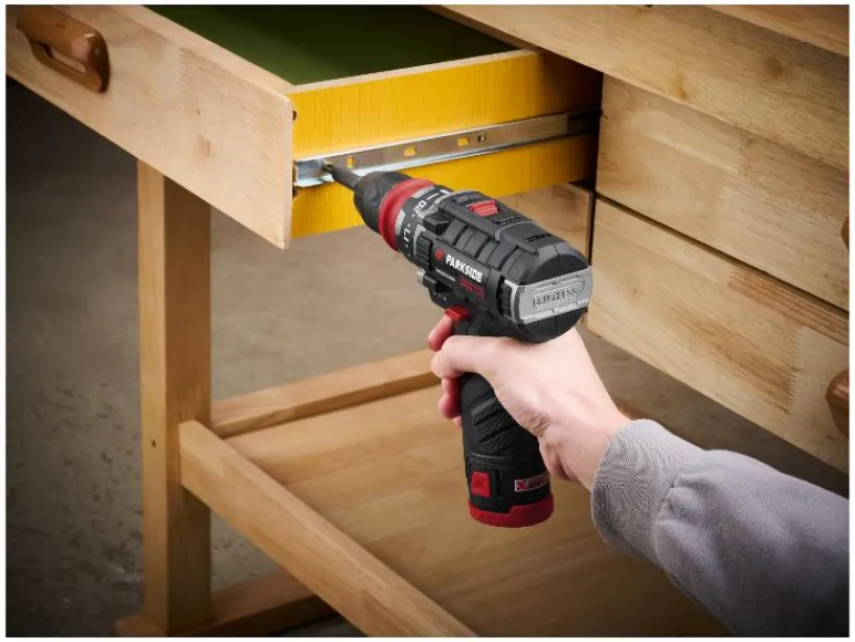 Accu-schroefboormachine en -slagschroevendraaier 12 V met accu's en lader<PARKSIDE PERFORMANCE® New