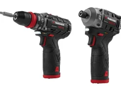 Accu-schroefboormachine en -slagschroevendraaier 12 V met accu's en lader<PARKSIDE PERFORMANCE® New