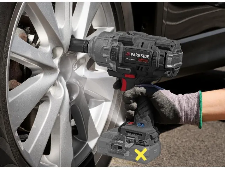 Accu-slagmoersleutel 1/2" 20 V met accu en lader<PARKSIDE PERFORMANCE®
