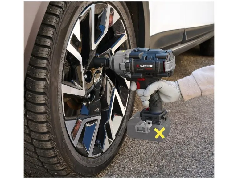Accu-slagmoersleutel 1/2" 20 V zonder accu en lader<PARKSIDE PERFORMANCE® Clearance