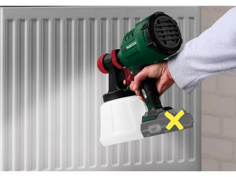 Accu-verfspuit 20 V zonder accu en lader<PARKSIDE® Online