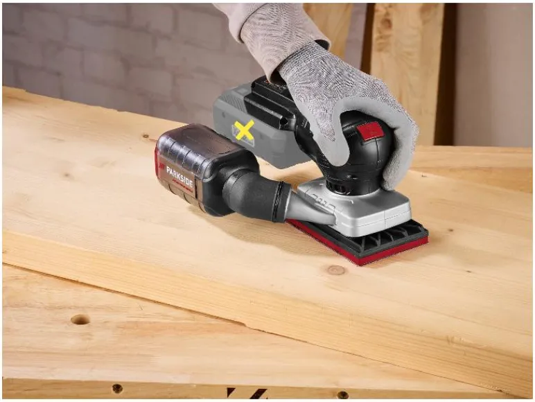 Accu-vlakschuurmachine of -excentrische schuurmachine 20 V zonder accu en lader<PARKSIDE PERFORMANCE®