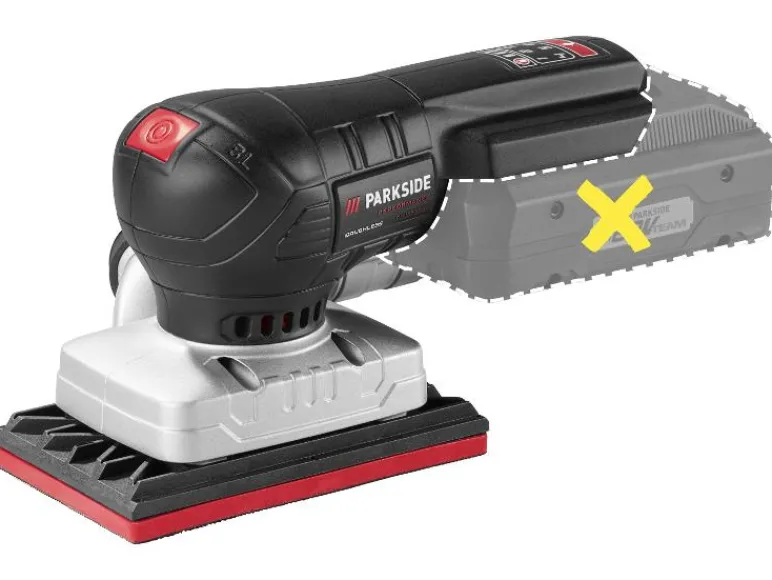 Accu-vlakschuurmachine of -excentrische schuurmachine 20 V zonder accu en lader<PARKSIDE PERFORMANCE®