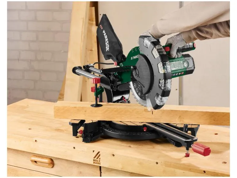 Afkortzaag met verstekfunctie 2000 W - zaagblad 254 mm<PARKSIDE® Sale