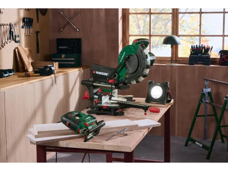 Afkortzaag met verstekfunctie 2000 W - zaagblad 254 mm<PARKSIDE® Sale