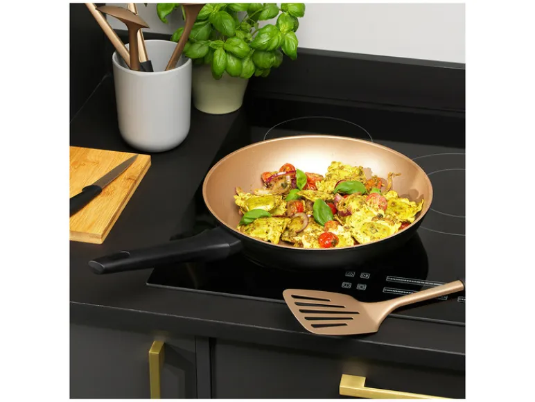 Aluminium braadpan Opulence collectie zwart/goud<Russell Hobbs Best