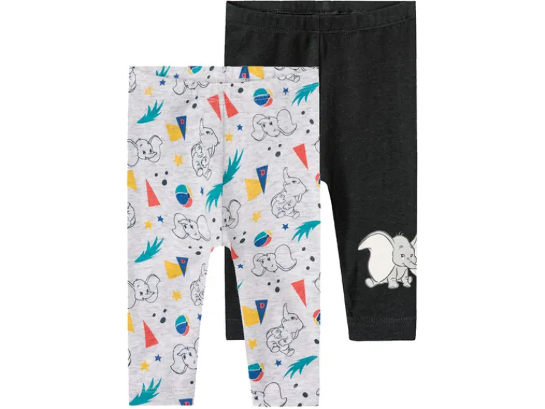 Baby leggings, 2 stuks, met hoog bio-katoengehalte< Clearance