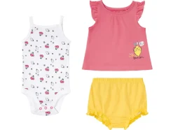 Baby meisjes zomerset 3-delig, van zuiver biologisch katoen<lupilu® Outlet