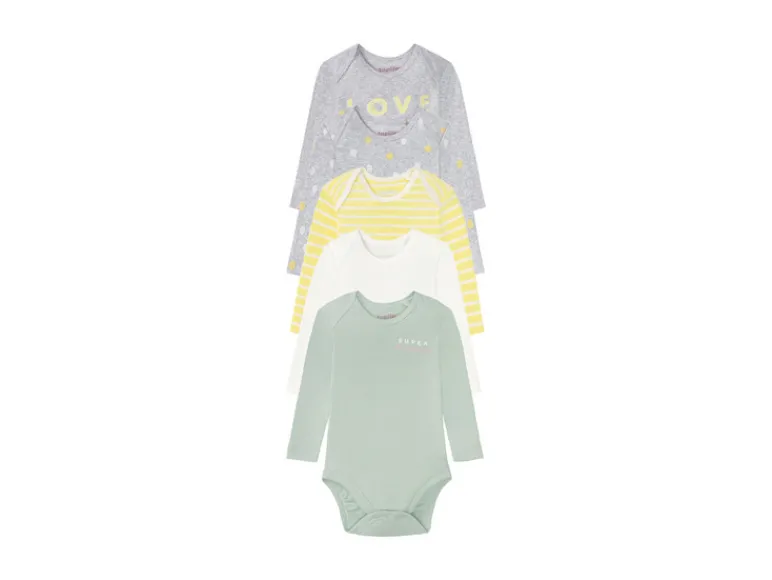Babymeisjes rompertjes, 5 stuks, van zuivere bio-katoen<lupilu® New