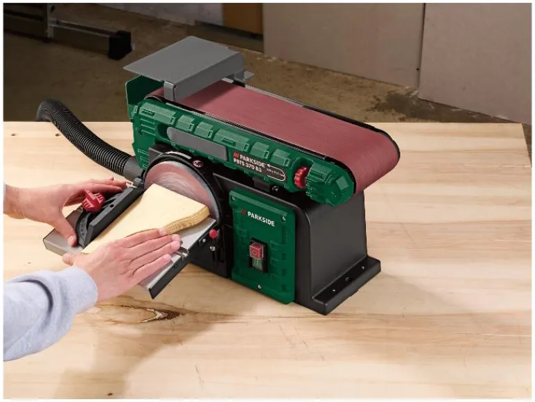 Band- en schijfschuurmachine 370 W<PARKSIDE® Discount