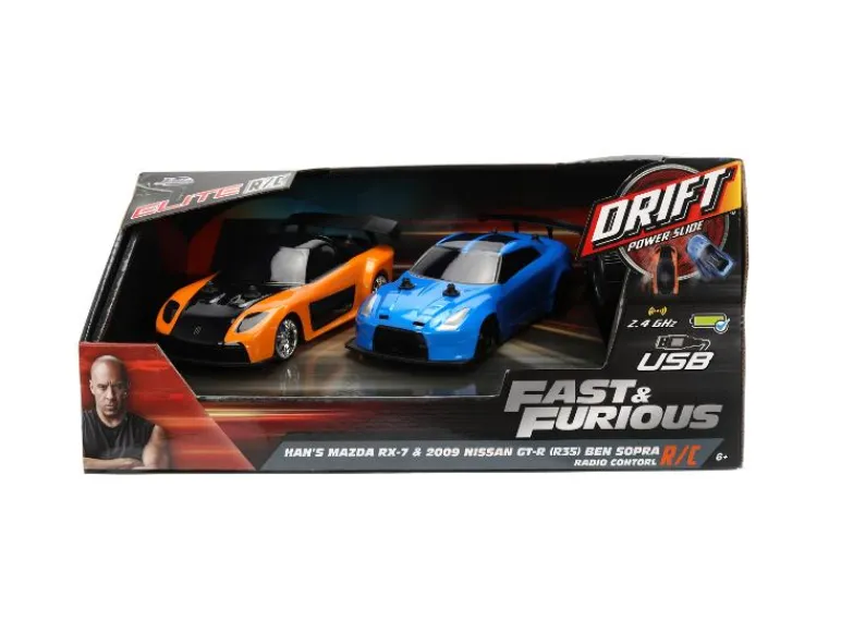 Bestuurbare auto's Fast & Furious Drift Twin Pack 1:24<Jada Sale