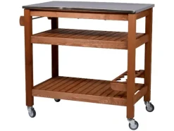 Bijzettafel met RVS blad<dobar
