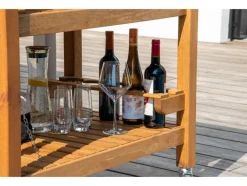 Bijzettafel met RVS blad<dobar