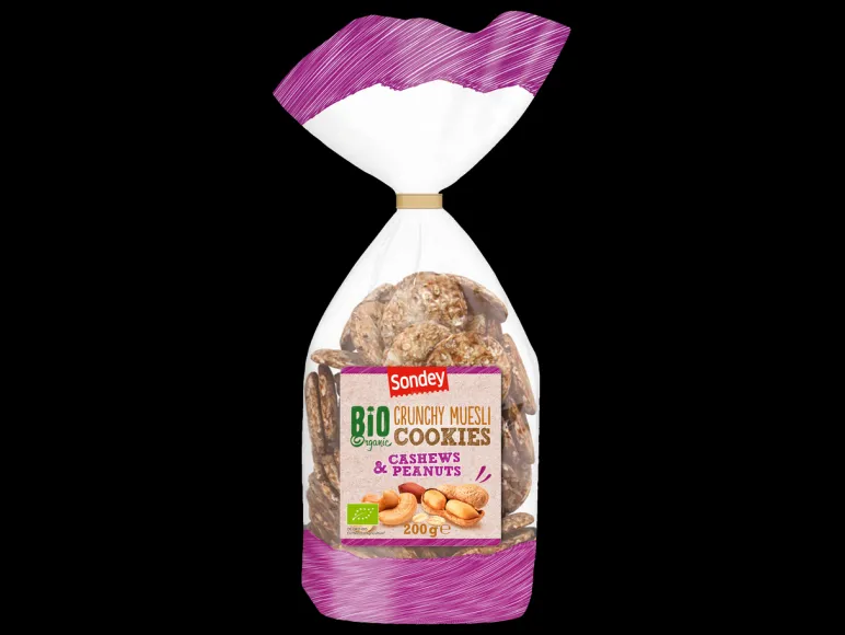Bio crunchy mueslikoekjes<Sondey