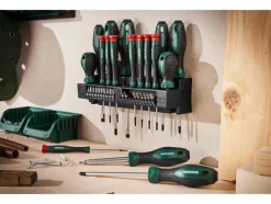 Bit- en schroevendraaierset met wandhouder<PARKSIDE® Discount