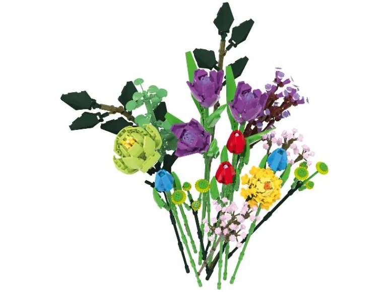 Bouwstenen bloemenboeket<lupilu® Clearance