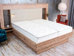 Boxspringmatras met pocketveringkern en gelschuim topper Royal Flex<BeCo Clearance