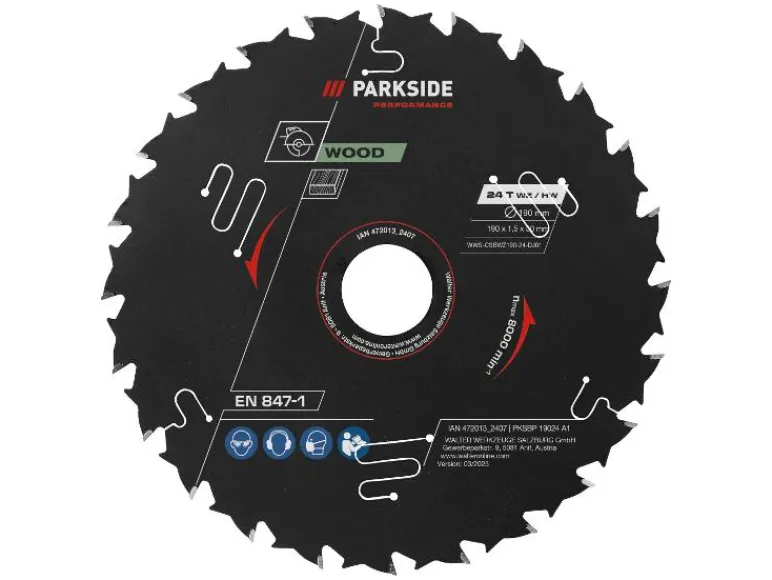 Cirkelzaagblad 190 mm<PARKSIDE PERFORMANCE® Sale