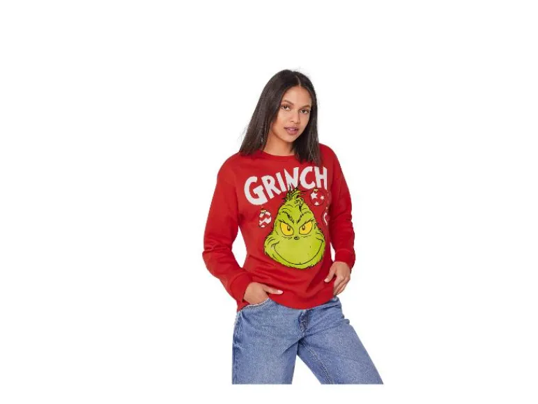 Dames kersthoodie of trui The Grinch< Outlet