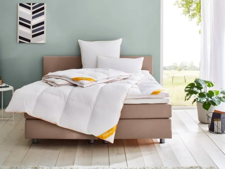 deLuxe carré ganzendonzen dekbed Gold-Edition warm<Balette Outlet