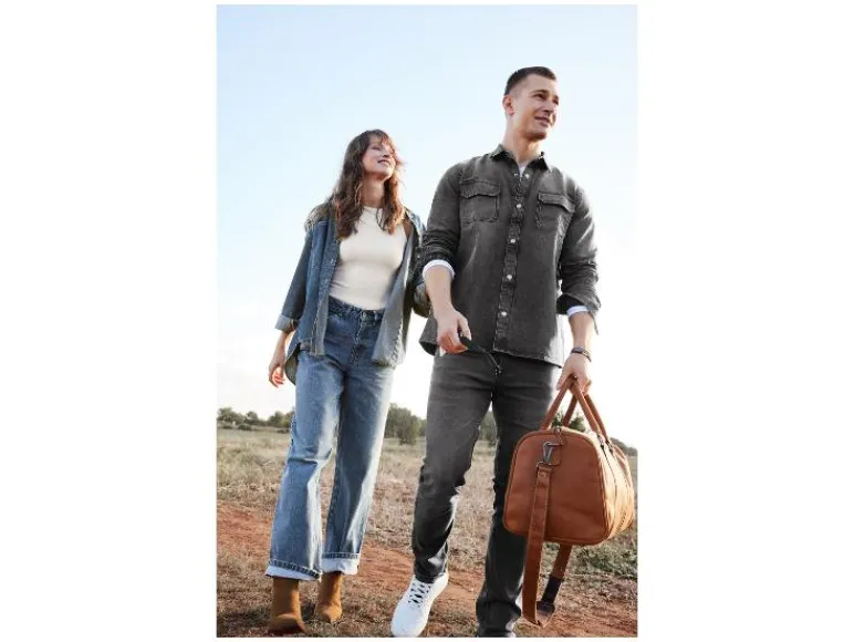 Denim heren overhemd<LIVERGY® Best