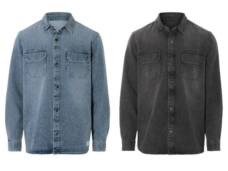 Denim heren overhemd<LIVERGY® Best