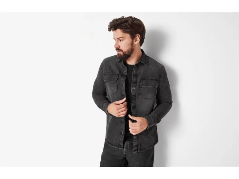 Denim heren overhemd<LIVERGY® Best