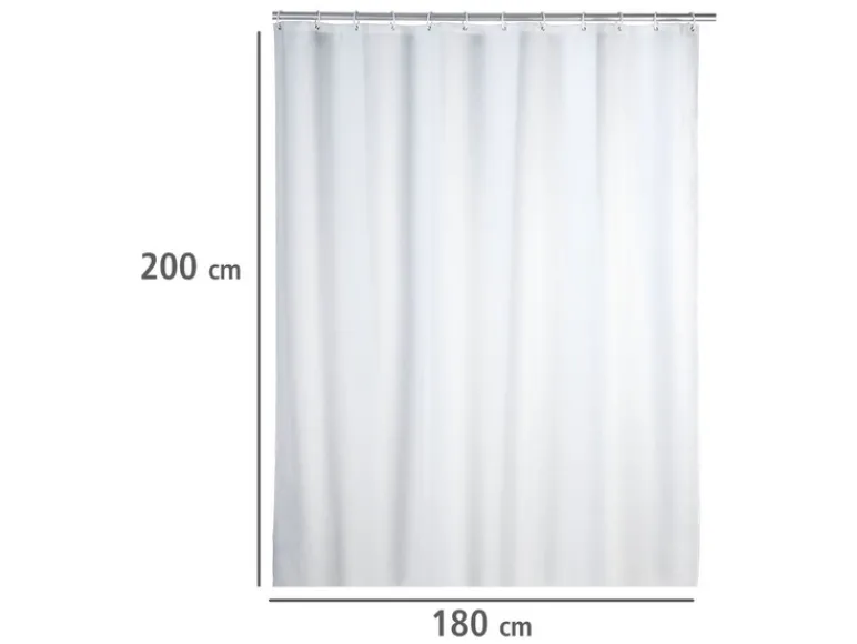 Douchegordijn 180 x 200 cm<Wenko Discount
