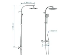 Doucheset Madura Fresh met thermostaatkraan<Schütte Hot
