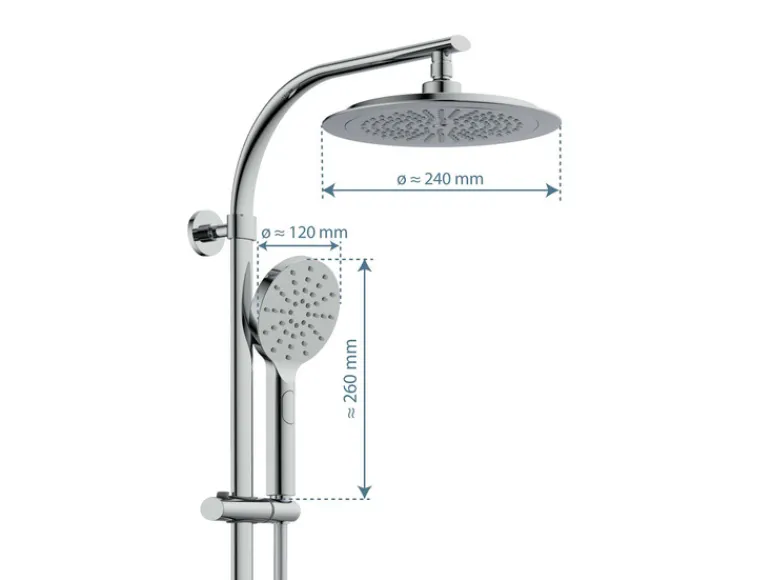 Doucheset Madura Fresh met thermostaatkraan<Schütte Hot