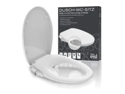 Douche-wc opzetstuk met soft-close-mechanisme en snelsluiting<Eisl Online