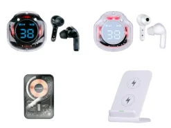 Draadloze oortjes, powerbank of QI Lader<GRUNDIG Online