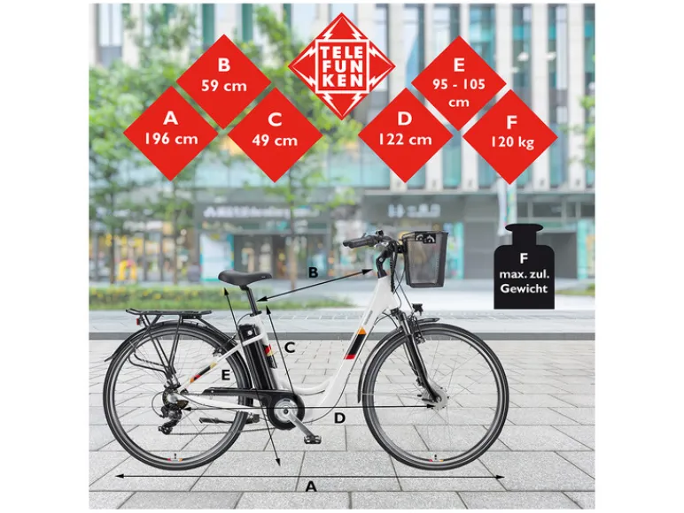 E-bike City RC822 multitalent 28"<TELEFUNKEN Hot
