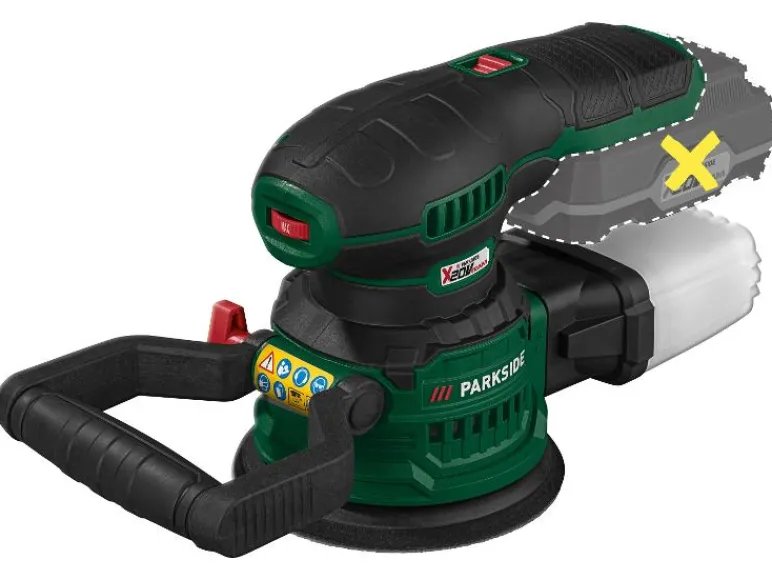 Excentrische accu-schuurmachine 20 V zonder accu en lader<PARKSIDE® New