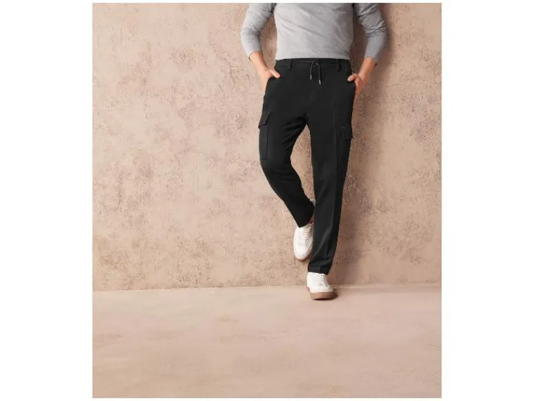 Flanellen heren cargobroek<LIVERGY® Clearance