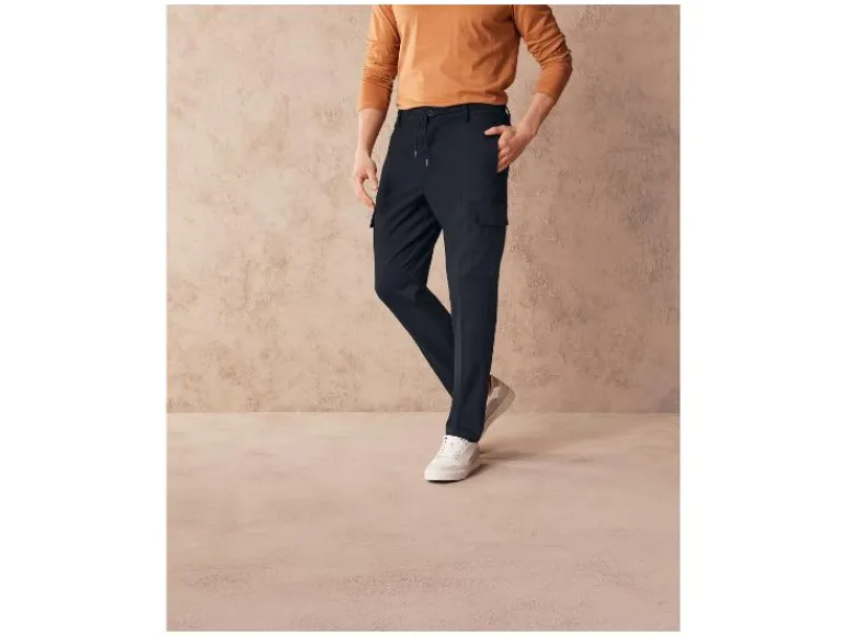 Flanellen heren cargobroek<LIVERGY® Clearance