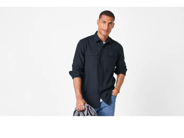 Flanellen heren overhemd<Esmara Men Outlet
